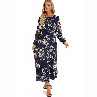 Camille™ | Robe longue bohème en chiffon – Taille haute