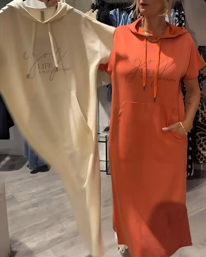 Élodie™ | Robe Hoodie Décontractée et Élégante