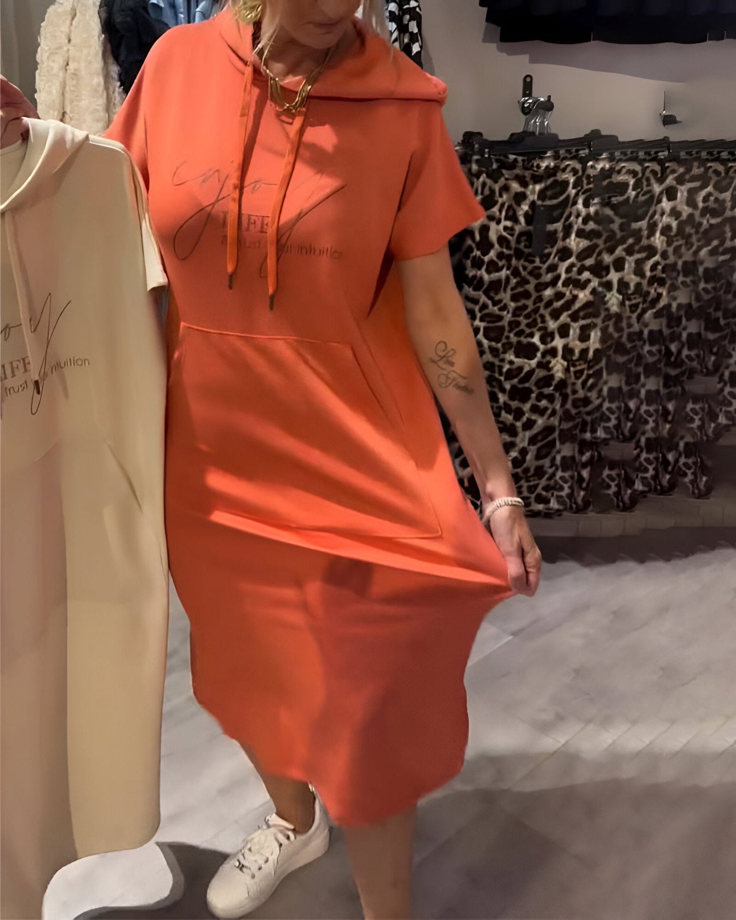 Élodie™ | Robe Hoodie Décontractée et Élégante