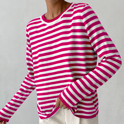 Nicole - Pull Rayé Chic