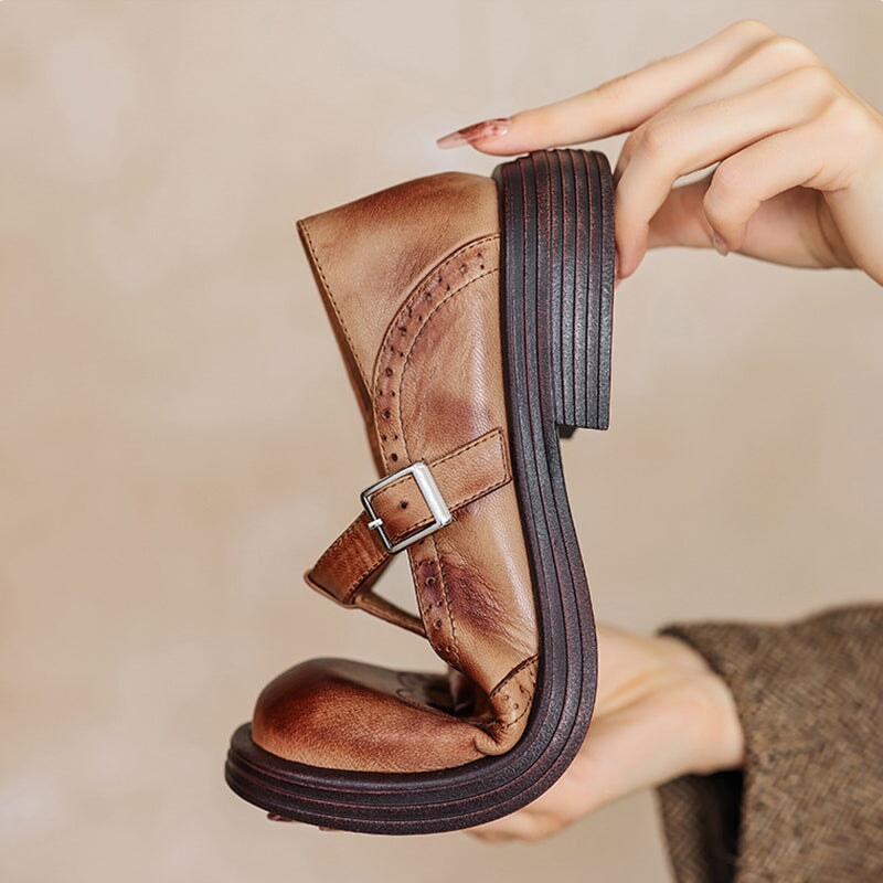 Verda - Chaussure en Cuir Élégante